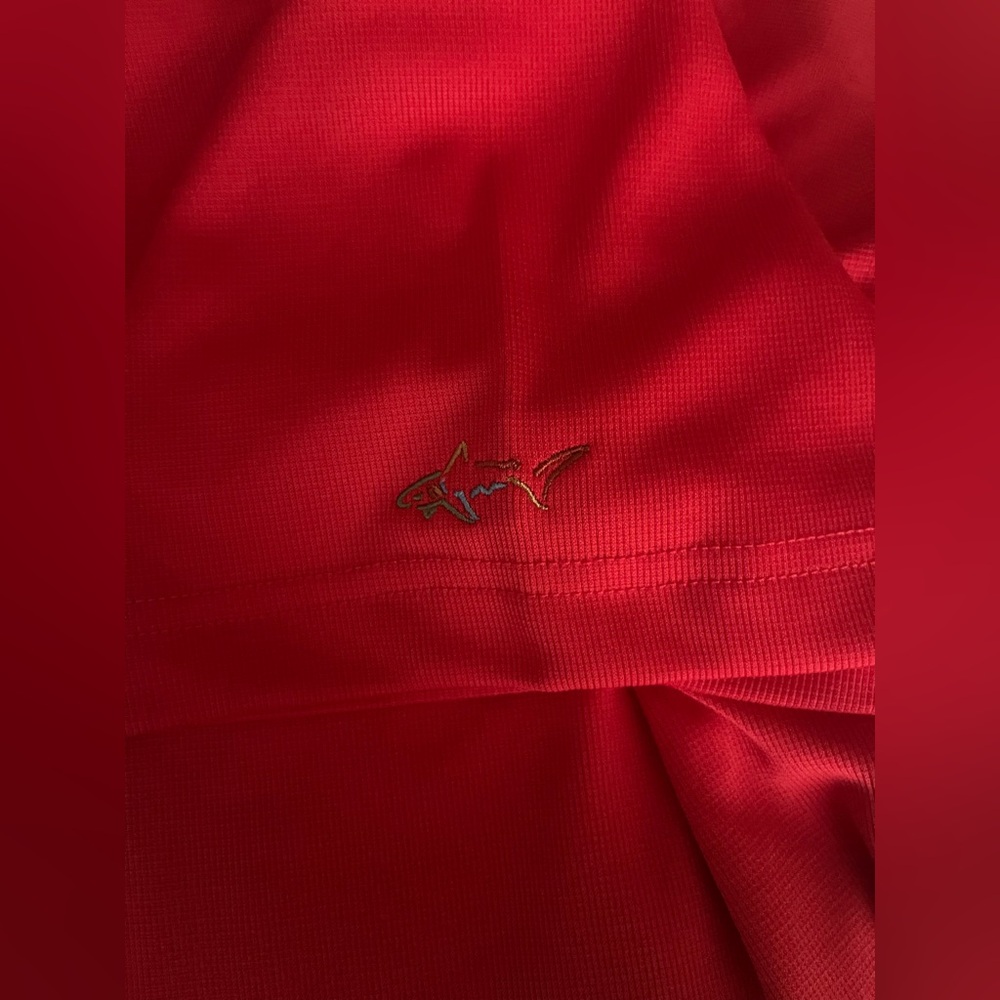 Greg Norman Collection Men's Polo Shirt 3Set - Green, Red & Blue w/white strips. - Picture 10 of 16